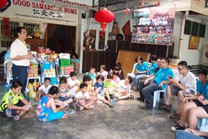 Gifts and fun for the little ones in orphanage