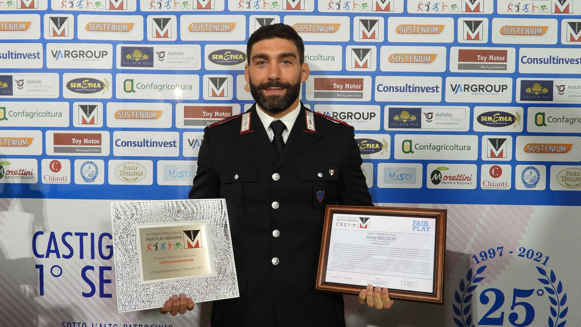 Sporting legends shine on a magical evening at the Menarini Fair Play awards 15
