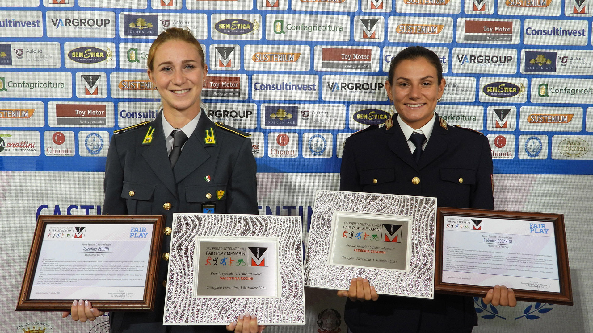 Sporting legends shine on a magical evening at the Menarini Fair Play awards 24