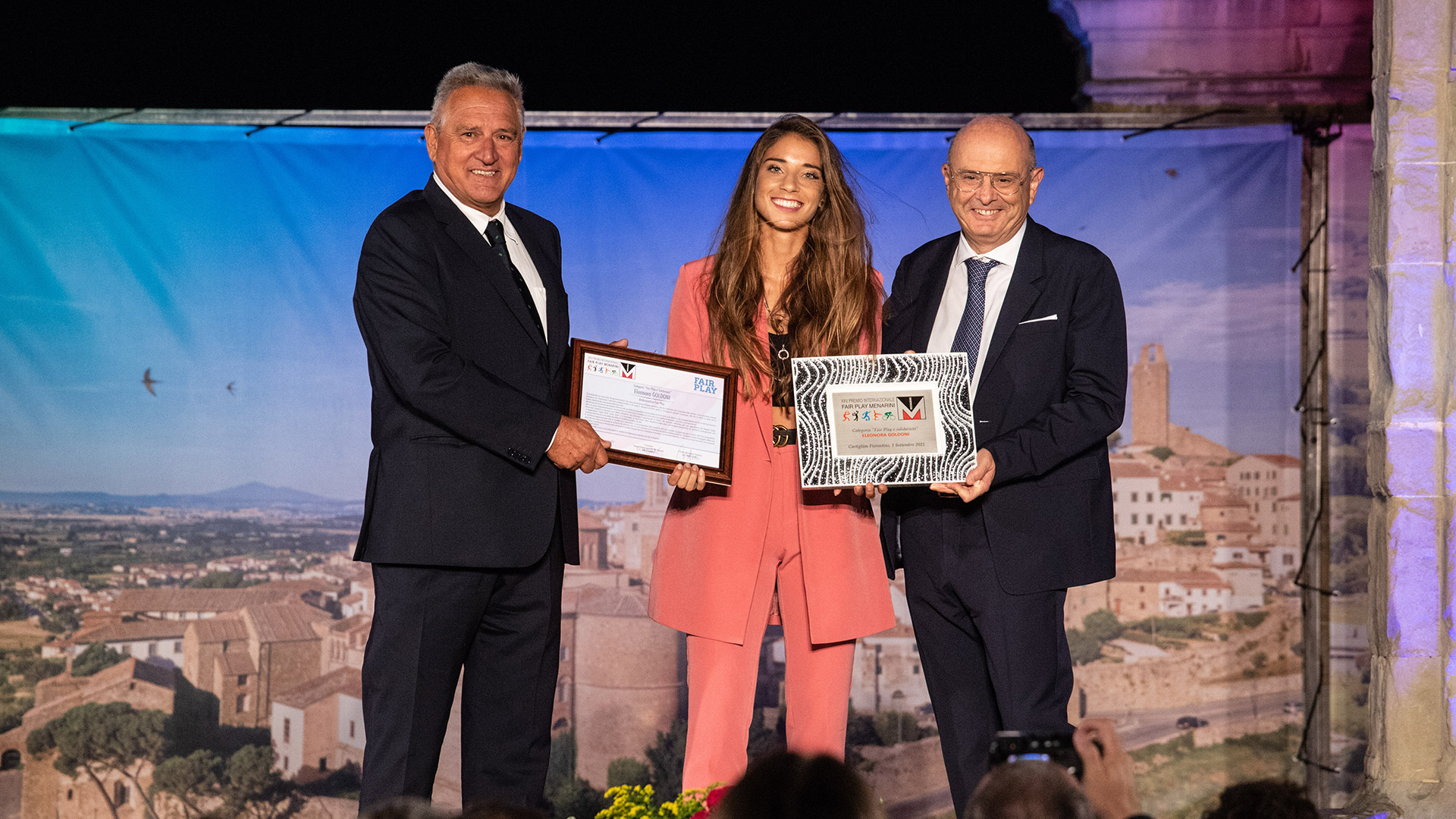 Le grandi leggende dello sport brillano a Castiglion Fiorentino nella notte magica del premio Fair Play Menarini 15
