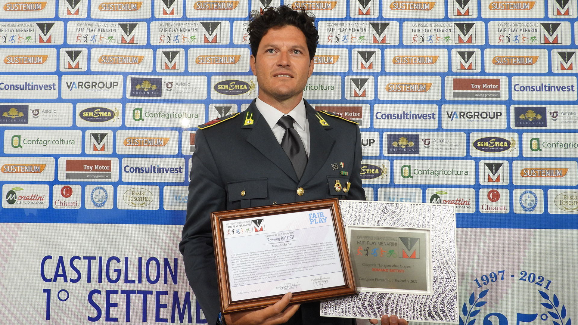 Sporting legends shine on a magical evening at the Menarini Fair Play awards 21